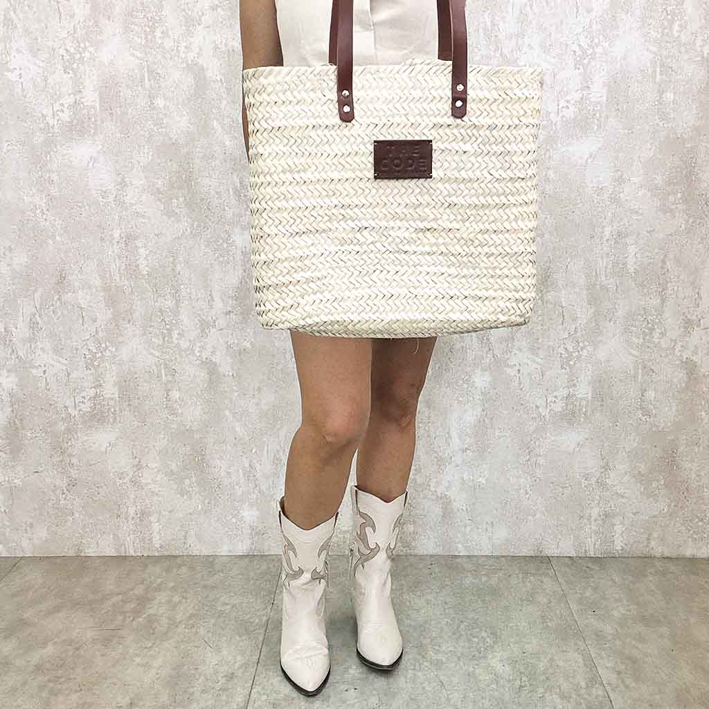 Jute basket brown