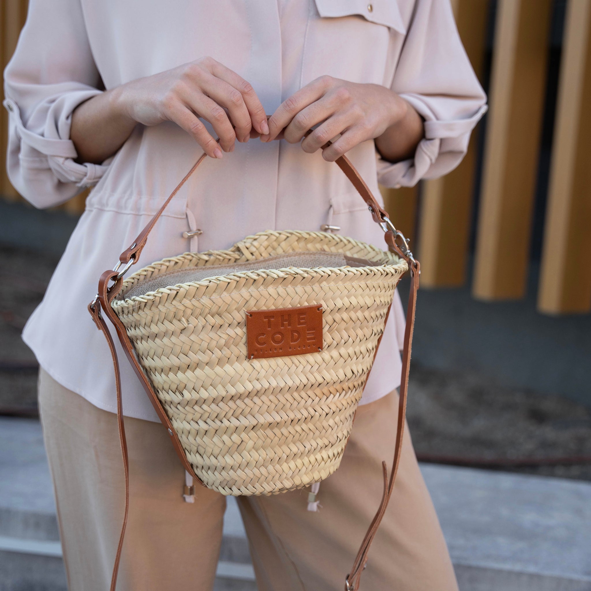 Capazo BUCKET cuero
