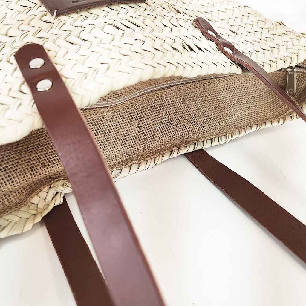 Jute basket brown