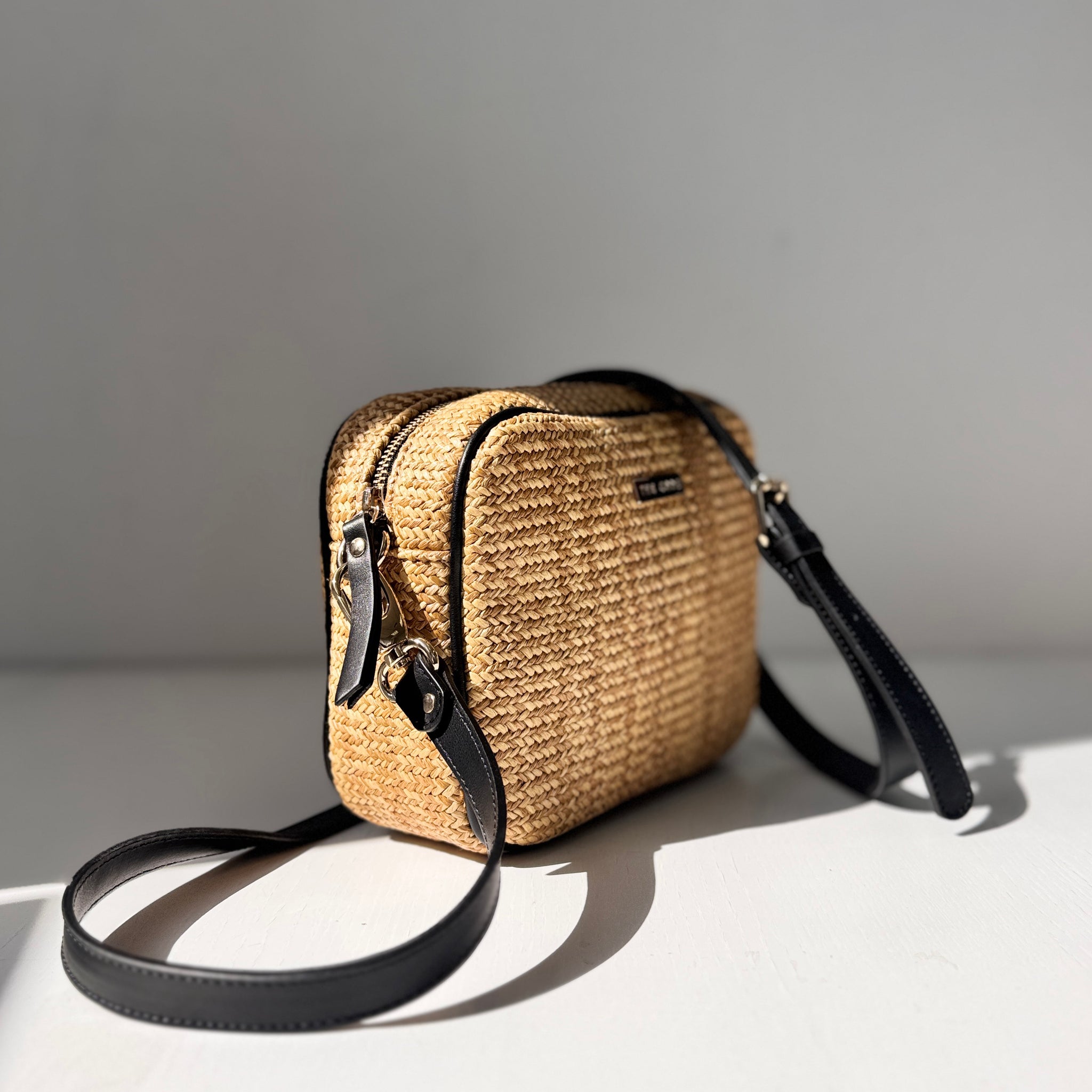 Bandolera Carlota Rafia negro