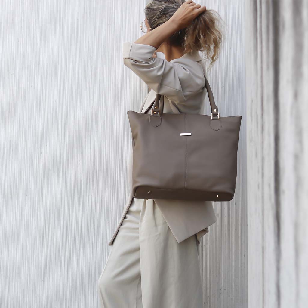 Shopper Maria taupe