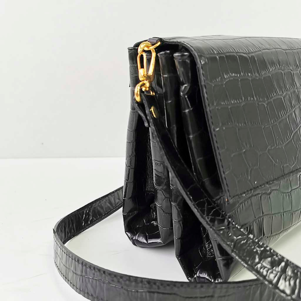 Catalina Croc Satchel